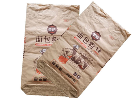 Große Kapazitäts-starkes lastentragendes der Hochleistungs-industrielles Kraftpapier-Taschen-25kg 50kg