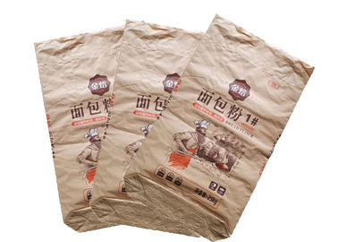 Nahrungsmittelgrad-Brown-Kraftpapier-Verpackentaschen-starke Kapazitäts-multi Wand-Papiertüten
