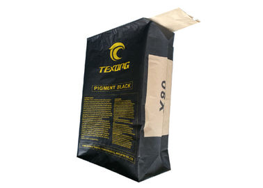 Ventil-Papiertüten Multiwall Kraftpapier für das Verpacken des chemischen Materials 20kg 25kg 50kg