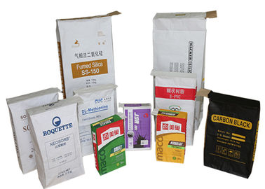 Zusammengesetztes geklebtes Plastikventil sackt drei Film-Baumaterial-das Verpacken des Papier-eins ein