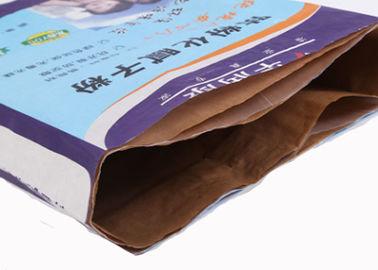 PET innerhalb biologisch abbaubarer Papiertüten 20kg Multiwall Kraftpapier