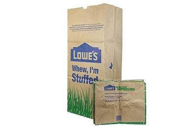 Schicht Browns quadrieren multi Multiwall-PapierPapiertüten untere Haushalts-Abfall-Tasche