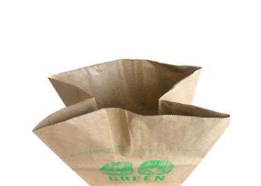 Kundenspezifische Kraftpapier-Papiertüten quadrieren untere feuchtigkeitsfeste große Papierblatt-Taschen