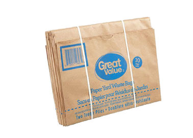 Gartenabfall-Rasen-Papiertüten Blatt-Abfall-Kraftpapiers 80g/M2