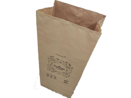 Multiwall-Rasen-Papiertüten Ventil 50kg 60gsm feuchtigkeitsfeste geklebte