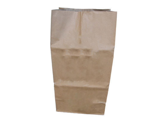Blätter lehnen Rasen-Papiertüten der 3 Schicht-25kg Multiwall Kraftpapier ab