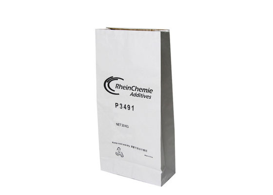 Doppelschicht-weiße Brown-Kraftpapier-Tasche 15kg 20kg 25kg für das Verpacken