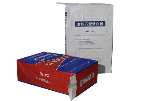 20KG 25KG klebte Papiertüte-chemische Industrie-Zementmörtel Ventil Multiwall Kraftpapier