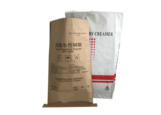 Block sackt das untere PET-Film-Kraftpapier-Verpacken industriellen Gebrauch des Papiersacks ein