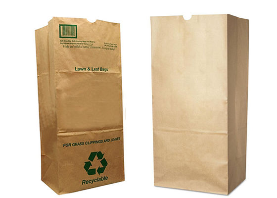 Papier-Gartenabfall sackt das 30 Gallonen-110L biologisch abbaubare Rasen-Papiertüten ein