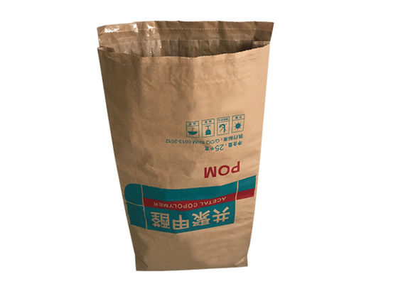 Industrielle mehrschichtige Kraftpapiertüte Kostenlose Probe 15kg 20kg 25kg