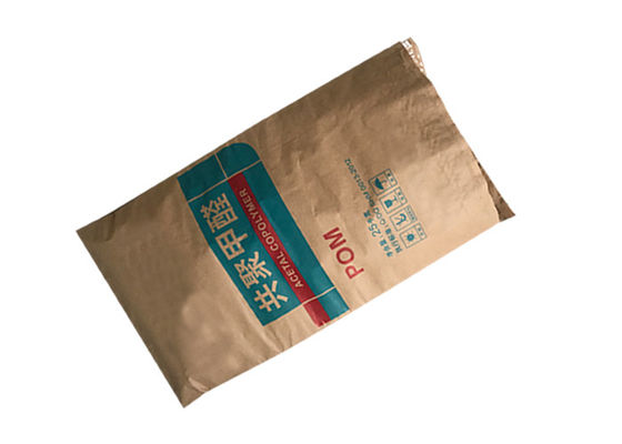 Sondergröße aufbereitete Kraftpapier-Papiertüten 20kg 25kg klebten Multiwall-Papiertüten