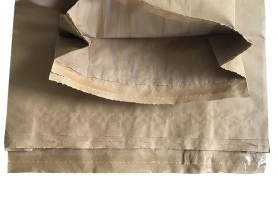 Biologisch abbaubare offene Mund-Papiertüten der Doppelschicht-60gsm mit Klemmunterseite