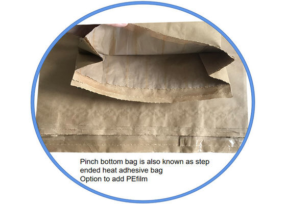 Mund-Kraftpapier-Sack M Fold Heat Sealed Eco freundlicher geklebter offener