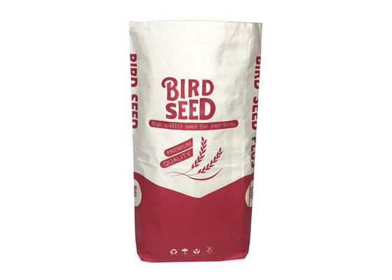 Drucken des Fischmehl-Samen-30kg Multiwall Kraftpapier der Papiertüte-CMYK