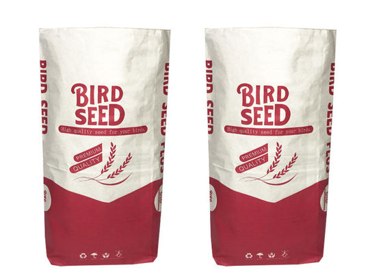 Papiertüten Nahrungsmittelgrad Multiwall Kraftpapier für das Mehl, das 5Kg 10kg 20kg verpackt