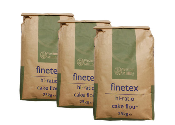 Papiertüten der Doppelschicht-25kg Multiwall Kraftpapier für Cat Litter Animal Feed Packaging