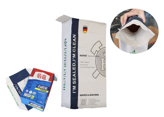 Papiertüten Nahrungsmittelgrad Multiwall Kraftpapier für das Mehl, das 5Kg 10kg 20kg verpackt