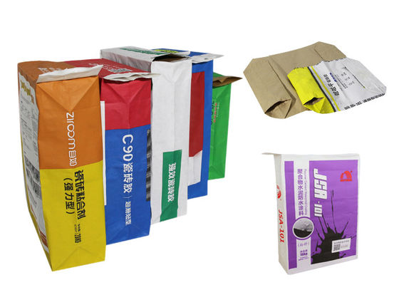Papier-Ventil-Taschen des Quellstärke-Kraftpapier-Sack-15kg 20kg 25kg