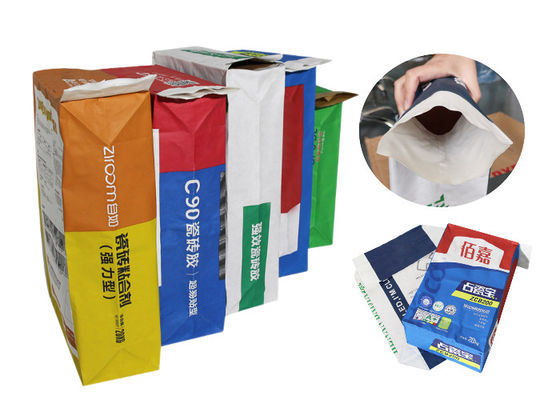 Konkretes Schnittstellen-Behandlungs-Mittel Multiwall Kraft Paper sackt 20kg 25kg ein