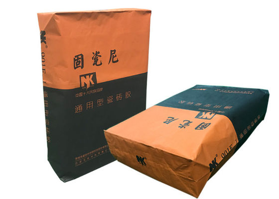 20kgs klebte Papiertüten Ventil Multiwall Kraftpapier für Kitt-Pulver