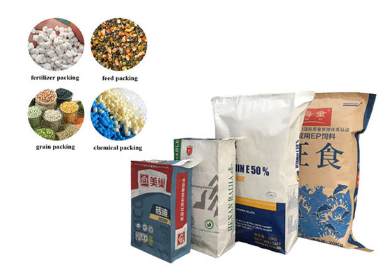 Kundengebundene recyclebare feuchtigkeitsfeste Papierventil-Taschen-Baumaterial-Verpackungs-Tasche