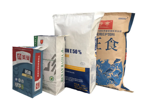 Gebrauchs-Ventil-Handwerks-Papiertüten 10kg 20kg 25kg 50kg industrielle für Nahrungsmittelzufuhr-Material