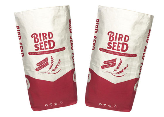 15kg Kartoffelstärke-Papier-Sack-Recyclingpapier-Tasche für Mehl-Reis-Würzepulver