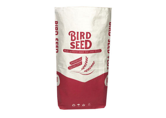 Papiertüten 25kg Brown Multiwall bereiteten Reis-Kraftpapier-Säcke auf