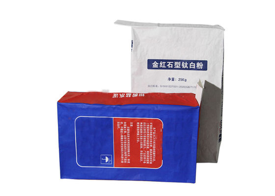 Kraftpapier-Sack-chemischer Baumaterial-Nahrungsmittelmehl-Korn-Fliesen-Kleber 25kg 10kg 20kg