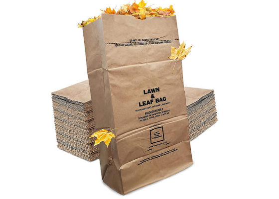 Brown Kraft Eco Friend kompostierbarer Papiermüllbeutel, doppellagig