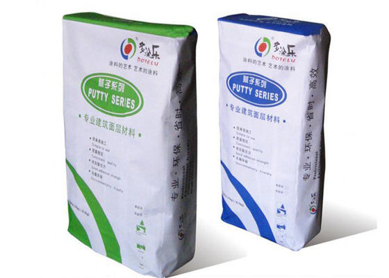 25KG 50KG klebte Kraftpapier-Ventil-Papiertüten trocknen das Mörser-Verpacken