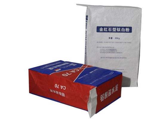 industrielle multi der Wand-25kg Kraftpapier-Zementsäcke Winkel- des Leistungshebelslaminierung Papier-der Sack-20kg 25kg