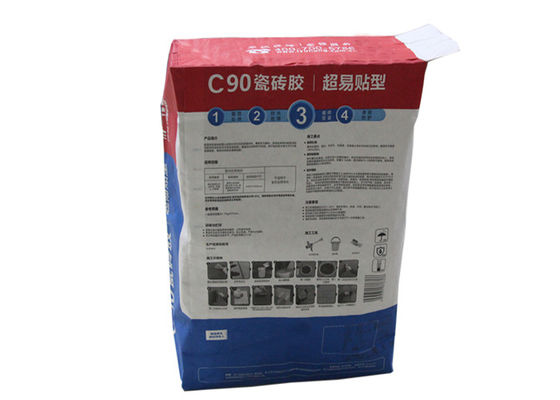 sackt Pulver das Papier 3 Schicht 25kg das industrielle innere PET des Zement-20kg der Papiertüte-pp. ein