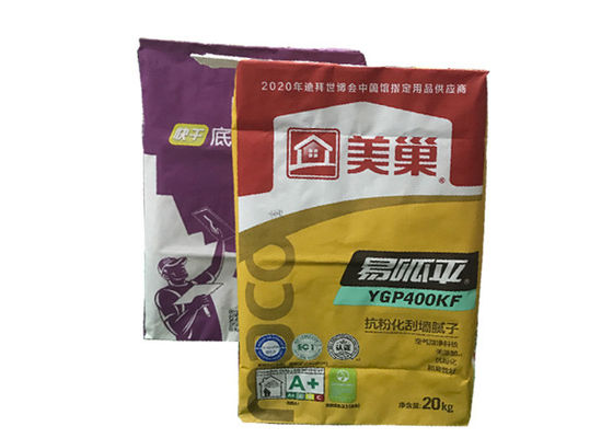 Tasche des Kraftpapier-25kg 20kg 25kg fertigte Kraftpapier-Mehl-Verpackungs-Tasche besonders an