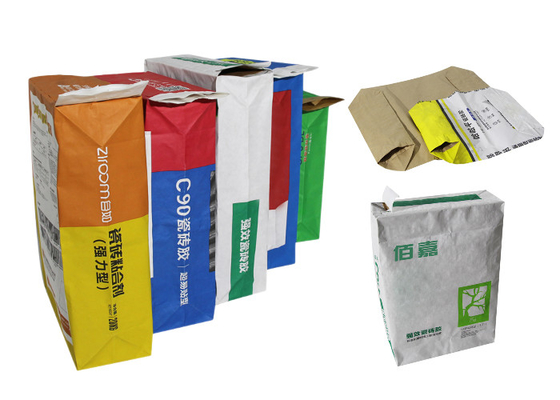 Chemische geklebte Ventil Multiwall-Papiertüten PET Film-oder Zwischenlagen-Papier-Sack-Basmatireis-Tasche