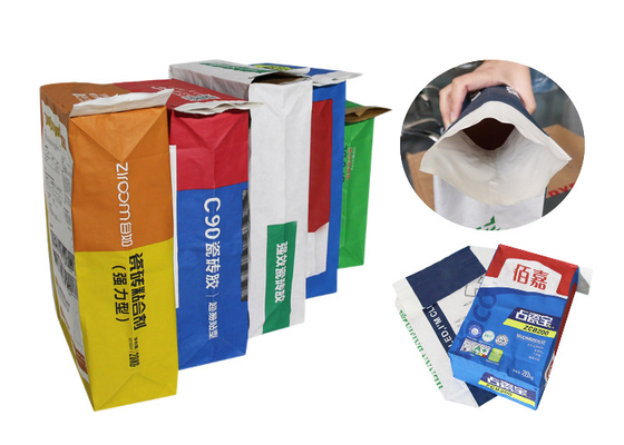 geklebtes Ventil Multiwall 20kg 25kg industrielle Papiertüte