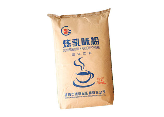 Mehrschichtig nehmen Sie Logo Multiwall Paper Bags Custom an, der geklebten Papiersack druckt