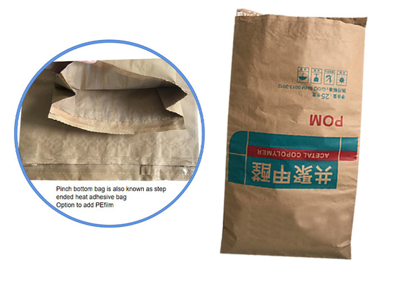 Industrielle Verpackung Quetschboden-Papiertüte für Kartoffelstärke-Milchpulver