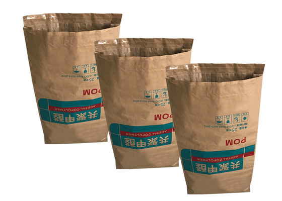 25kg 20kg 2 Schicht-oder 3 Schicht + PET Zwischenlage Multiwall-Papiertüte-Brown-Kraftpapier-Säcke
