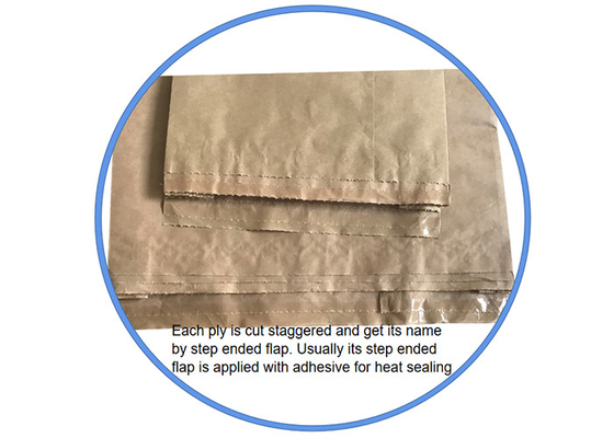 Freundliche Kraftpapier bunte Druckheißsiegel-Papiertüten Eco für Nahrungsmittelpulver-Verpackung