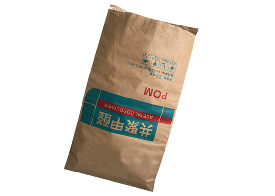 Weißes Brown-Nahrungsmittelgrad Multiwall-Kraftpapier siegelte Taschen für das Gelatine-Verpacken heiß