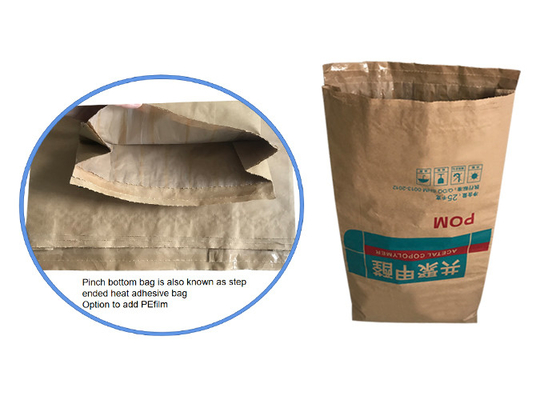 20kg 25kg klebte Ventil Multiwall-Papiertüten bemehlen Stärke-Milchpulver