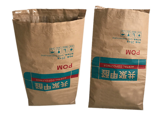 20kg 25kg klebte Ventil Multiwall-Papiertüten bemehlen Stärke-Milchpulver