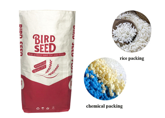 25kgs 50kgs klebte Ventil Multiwall-Papiertüte-Haustier-Zufuhr PET Verpackentaschen