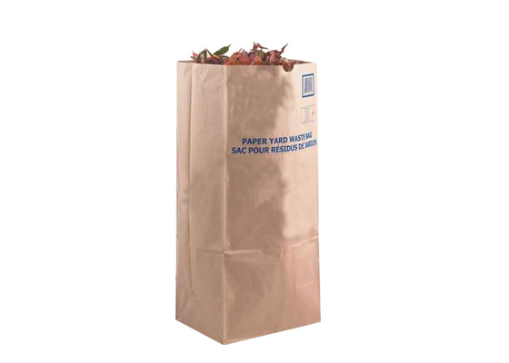 Kundenspezifischer Logo Lawn Paper Bags 30 Gallonen-große Kapazität