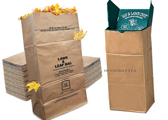 Kundenspezifischer Logo Lawn Paper Bags 30 Gallonen-große Kapazität