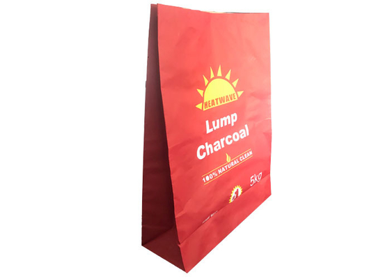 Holzkohle, die multi Holzkohlen-Taschen des Wand-Papier-Sack-Kapazitäts-Grill-5kg verpackt