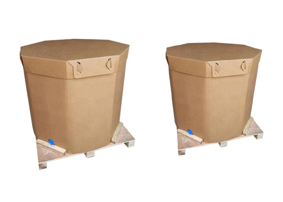 Behälter-PET-Zwischenlagen-Tasche 220L 1000L 1600L 1800L Nahrungsmitteldes grad-Papier-IBC mit Ventil