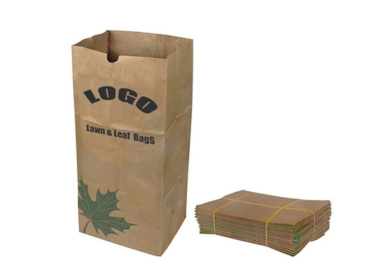 Rasen-und Gras-Papier-Abfall-Taschen-Quadrat-untere Brown-Farbe biologisch abbaubar